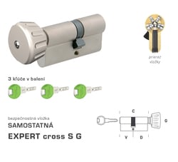 DK - EXPERT cross S G - s gombíkom V 25 + D 35 mm