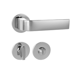 Kľučky na okrúhlych rozetách Strieborný Tupai