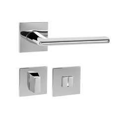 Kľučky na hranatých rozetách Strieborný Tupai