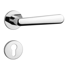 Kľučky na okrúhlych rozetách Strieborný APRILE