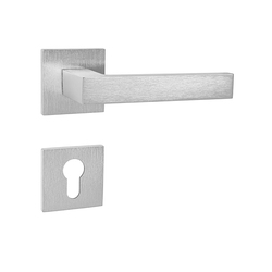 Kľučky na hranatých rozetách Strieborný Tupai