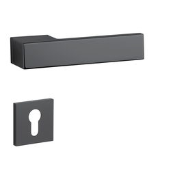 Kľučky na obdĺžnikových rozetách Čierny APRILE