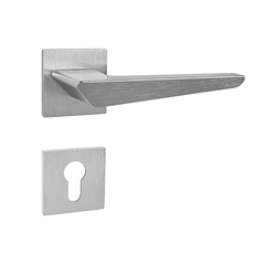 Kľučky na hranatých rozetách Strieborný Tupai