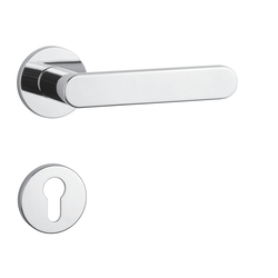 Kľučky na okrúhlych rozetách Strieborný APRILE