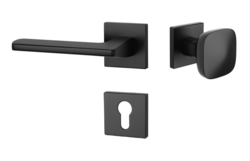 Kľučky na hranatých rozetách Čierny APRILE