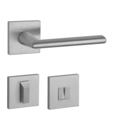 Kľučky na hranatých rozetách Strieborný APRILE