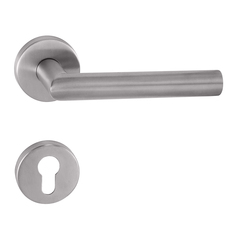 Kľučky na okrúhlych rozetách Strieborný Tupai