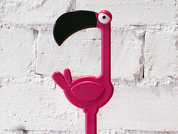 WC kefy s nádobou Ružový DHK