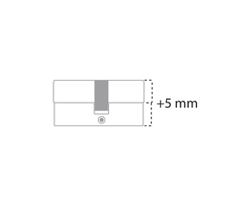 DK - Doplnková funkcia - Obojstranná vložka pre jamkové kľúče  - 5 mm naviac