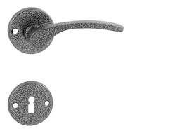 Kľučka na dvere KE - LAURA - R SIA - sivá antik | MP-KOVANIA.sk