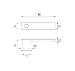 Kľučky s integrovaným uzamykaním Sivý APRILE