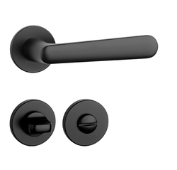 Kľučky na okrúhlych rozetách Čierny APRILE