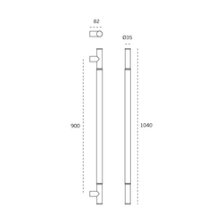 Madlá okrúhle priame Hnedý JNF