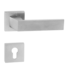 Kľučky na hranatých rozetách Strieborný Tupai