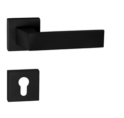 Kľučky na hranatých rozetách Čierny Tupai