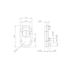 Príslušenstvo ku kľučkám na dvere Strieborný MPK