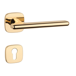 Kľučky na hranatých rozetách Zlatý APRILE