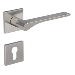 Kľučky na hranatých rozetách Strieborný Griffwerk