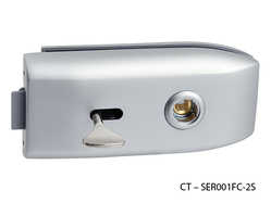 Zámky na sklenené dvere Strieborný CT