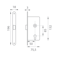 Klasické zámky Strieborný VR