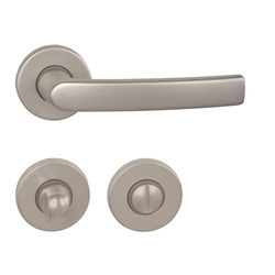 Kľučky na okrúhlych rozetách Strieborný BA