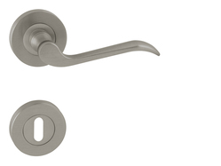 Kľučka na dvere FO - KRISTINA 2 - R NIM.LL - nikel matný (N02) | MP-KOVANIA.sk