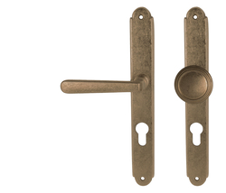 Kľučky na rustikálnych štítoch Zlatý NI