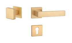 Kľučky na hranatých rozetách Zlatý APRILE