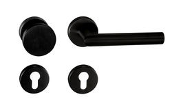 Kľučky na okrúhlych rozetách Čierny Tupai