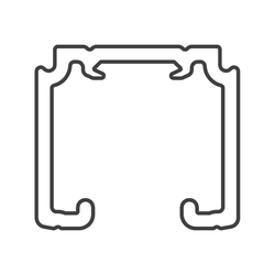 Príslušenstvo ku kovaniu na posuvné drevené dvere Čierny SISCO SISTEM