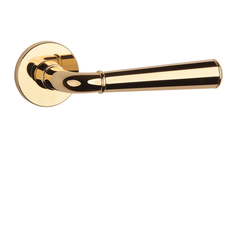 Kľučky na okrúhlych rozetách Zlatý APRILE