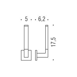 Držiaky na uterák Strieborný COLOMBO