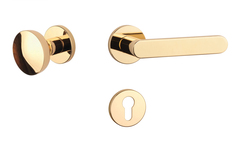 Kľučky na okrúhlych rozetách Zlatý APRILE