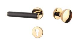 Kľučky na okrúhlych rozetách Zlatý APRILE