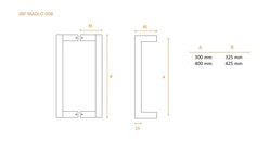 Madlá hranaté vyosené Strieborný JNF
