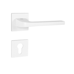 Kľučky na hranatých rozetách Biely Tupai