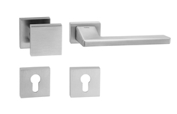 Kľučky na obdĺžnikových rozetách Strieborný Tupai