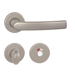 Kľučky na okrúhlych rozetách Strieborný BA