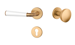 Kľučky na okrúhlych rozetách Kombinovaný APRILE