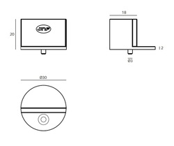 Podlahové dverné zarážky Strieborný JNF