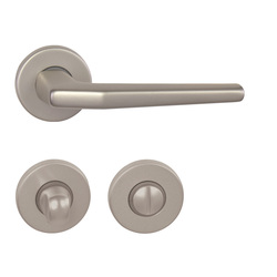 Kľučky na okrúhlych rozetách Strieborný BA