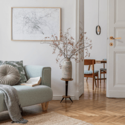 Kľučky na okrúhlych rozetách Kombinovaný APRILE