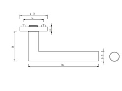 Kľučky na okrúhlych rozetách Čierny Griffwerk
