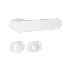 Kľučky na oválnych úzkych rozetách Biely MPK