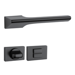 Kľučky na obdĺžnikových rozetách Čierny APRILE