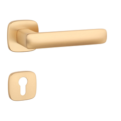 Kľučky na hranatých rozetách Zlatý APRILE