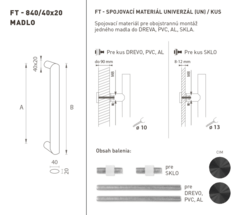 Madlá okrúhle priame Čierny FT