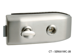 Zámky na sklenené dvere Strieborný CT