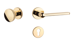 Kľučky na okrúhlych rozetách Zlatý APRILE