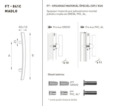 Madlá hranaté priame Čierny FT